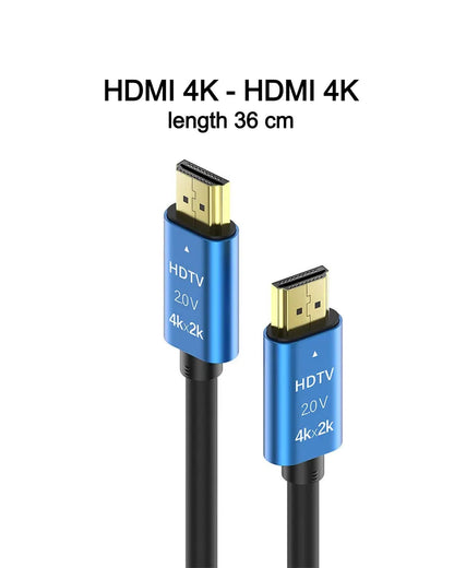 Złącze kablowe HDMI 4K (proste) - HDMI 4K (proste) długość 36 cm (EAN_7090045910375) od Thor's Drone World