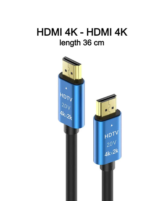 Cable ConnecThor HDMI 4K (straight) - HDMI 4K (straight)  length 36 cm (EAN_7090045910375) from Thor’s Drone World