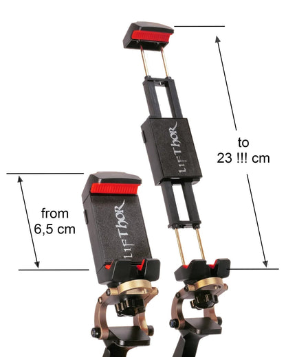 Zacisk do tabletu LifThor Universal do telefonu i tabletu, maksymalna wysokość 23 cm (EAN_7090045916155) firmy Thor's Drone World Clamp